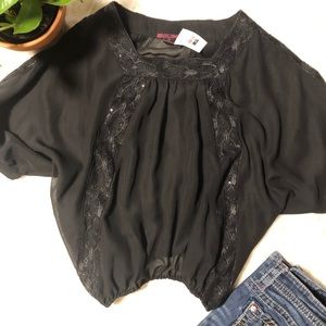 Rock and Roll Cowgirl Dolman Blouse NWT!!